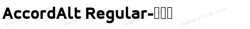 AccordAlt Regular字体转换